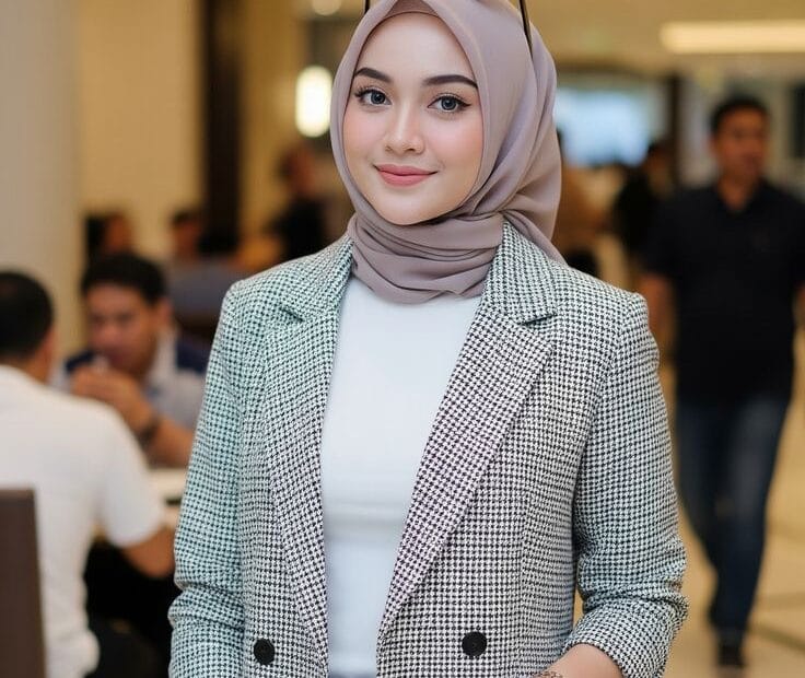 Hijab dengan Model Layering